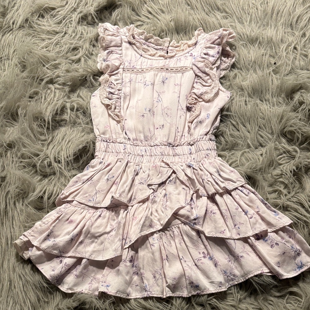 Loveshack Fancy Floral Ruffle Kids Dress